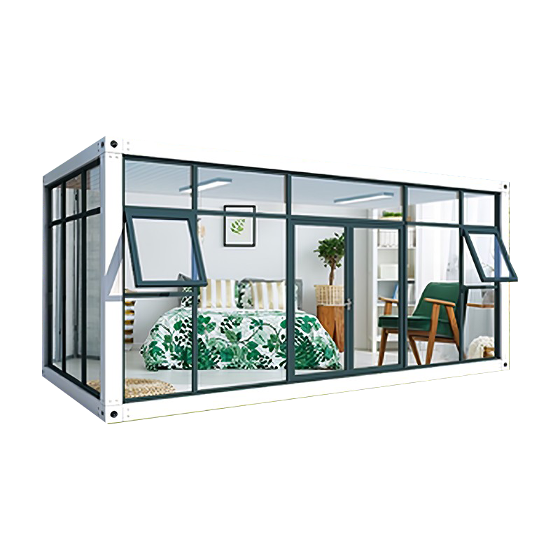 Maison en verre à un étage