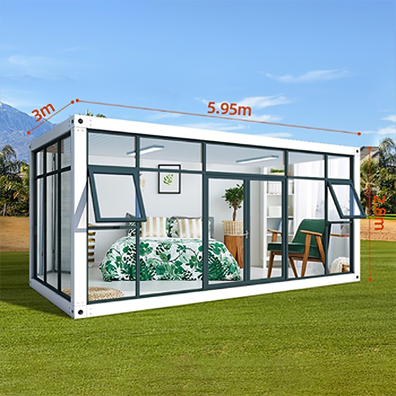 Maison en verre à un étage
